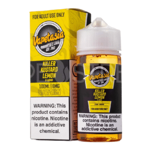 VAPETASIA 100ML 6MG - KILLER KUSTARD LEMON