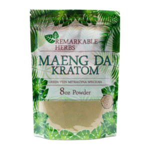 REMARKABLE HERBS KRATOM POWDER 8OZ - MAENG DA GREEN VEIN