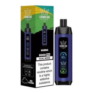 AL FAKHER CROWN BAR PRO 8000 BOX OF 5 - HUBBA
