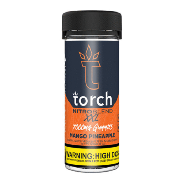 TORCH NITRO BLEND XXL 7000MG GUMMIES BOX OF 6 - MANGO PINEAPPLE