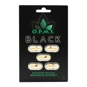 O.P.M.S. KRATOM CAPSULES PACKS OF 10 - BLACK 5CT