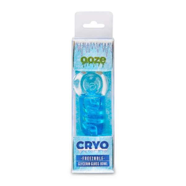 OOZE CRYO FREEZABLE GLYCERIN GLASS BOWL - BLUE