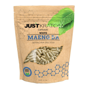 JUST KRATOM CAPSULES 1000CT - MAENG DA WHITE VEIN