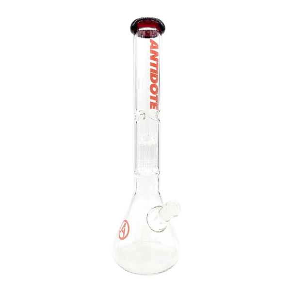 ANTIDOTE GLASS 16'' RED EYE BEAKER W/ 8-ARM TREE PERC