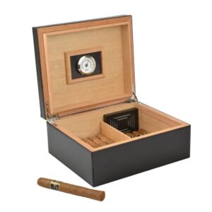 MANTELLO CIGAR DESKTOP HUMIDOR 25-50 LEATHER
