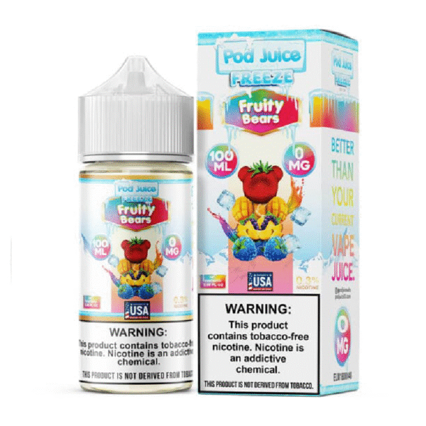 POD JUICE 100ML 0MG - FREEZE FRUITY BEARS