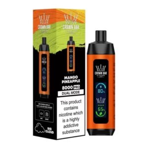 AL FAKHER CROWN BAR PRO 8000 BOX OF 5 - MANGO PINEAPPLE
