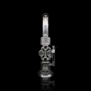 ALPHA GLASS BEAKER 21'' ALPHA 5 ARM SHOWER HEAD WATER PIPE - CLEAR BLACK