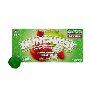 MUNCHIES FROOT JAM GUMMIES 1000MG BOX OF 10 - APPLEBERRY NECTAR