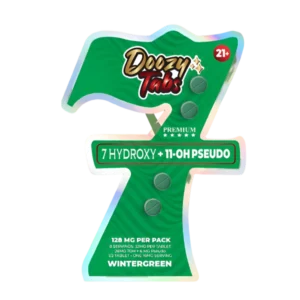 DOOZY TABS 7-HYDROXY + 11-OH PSEUDO TABLETS 4CT 32MG - WINTERGREEN