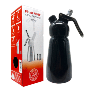 PRIME WHIP CREAM DISPENSER WHIPPED 250ML - BLACK