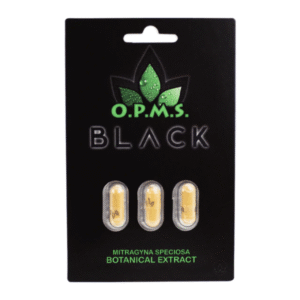 O.P.M.S. KRATOM CAPSULES PACKS OF 10 - BLACK 3CT