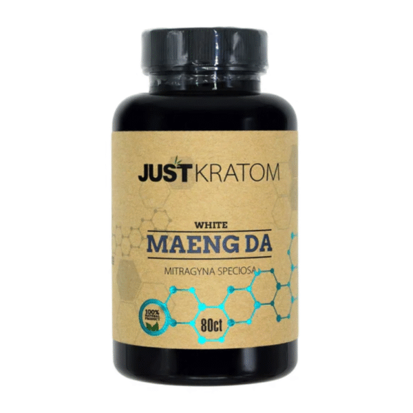 JUST KRATOM CAPSULES 80CT - MAENG DA WHITE VEIN