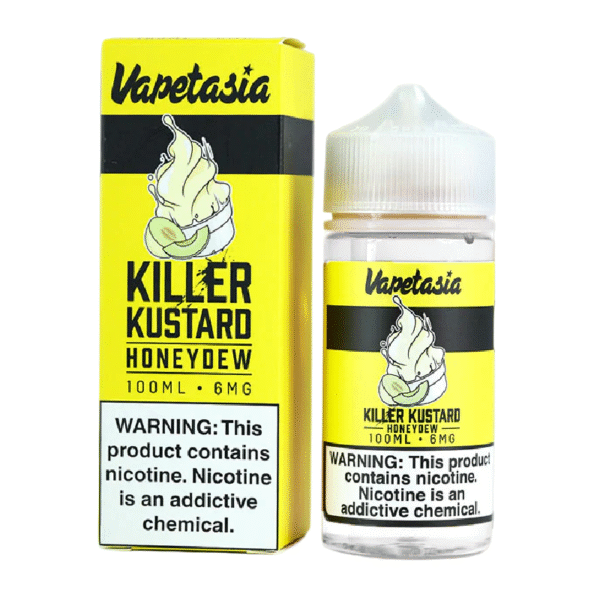 VAPETASIA 100ML 6MG - KILLER KUSTARD HONEYDEW
