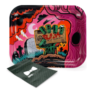 RAW ROLLING PAPERS ROLLING TRAY - LARGE ZOMBIE