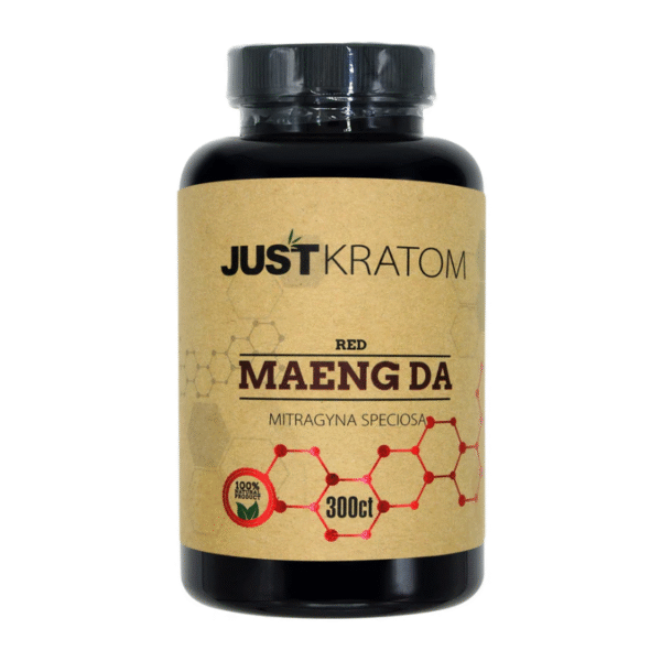 JUST KRATOM CAPSULES 300CT - MAENG DA RED VEIN