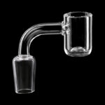 ALPHA GLASS BANGERS 19MM 90D - MALE 4MM FLAT TOP QUARTZ