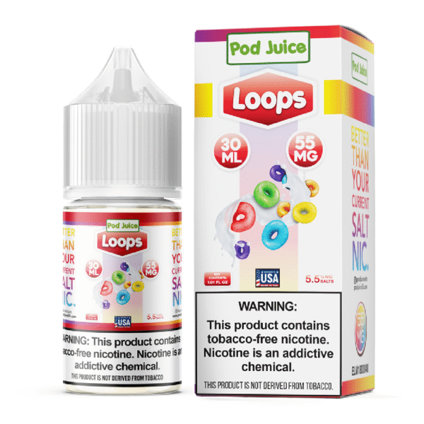POD JUICE SALT NIC 30ML 55MG - LOOPS