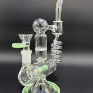 HIPSTER BEAKER TD024 -1 - 10'' SPRING TUBING JOINT W HONEYCOMB PERC - ASSORTED
