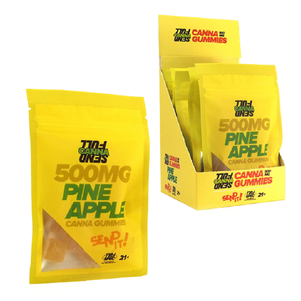 FULL SEND CANNA GUMMIES 500MG BOX OF 5 - PINEAPPLE