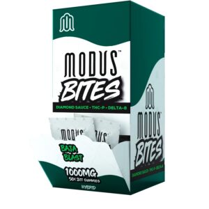 MODUS BITES DIAMOND SAUCE 1000MG 2CT GUMMIES BOX OF 50 - BAJA BLAST HYBRID