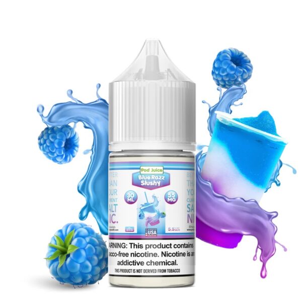 POD JUICE CLASSIC SALT NIC 30ML 55MG - BLUE RAZZ SLUSHY