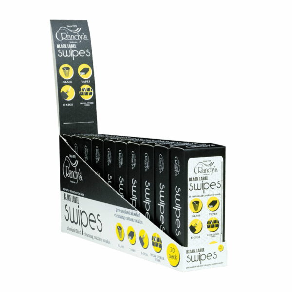 RANDY'S ALCOHOL WIPES BOX - SWIPE'S BOX OF 10
