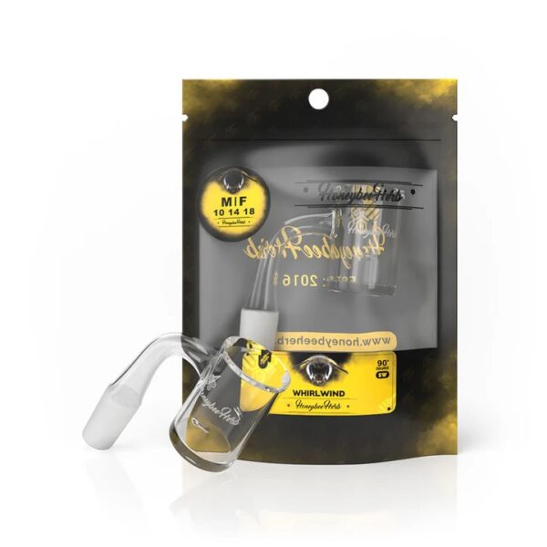 HONEYBEE HERB BLACK LINE QUARTZ BANGER - QB91-14M/14MM
