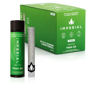 IMPERIAL 2G THC-A LOADED PREROLLS BOX OF 10 - YODA OG INDICA