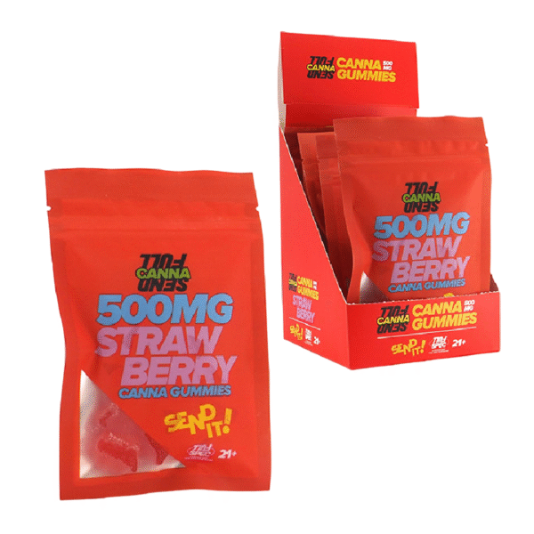 FULL SEND CANNA GUMMIES 500MG BOX OF 5 - STRAWBERRY