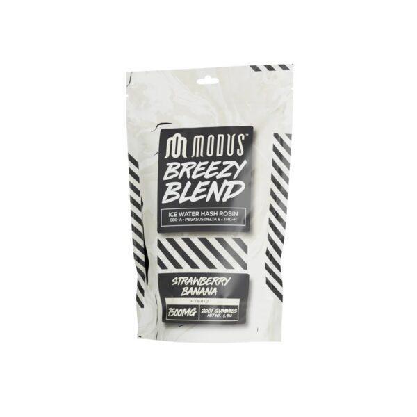 MODUS BREEZY BLEND 7500MG GUMMIES BOX OF 5 - STRAWBERRY BANANA HYBRID