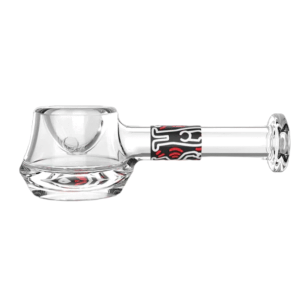 K HARING SPOON PIPE - RED/BLACK/WHITE