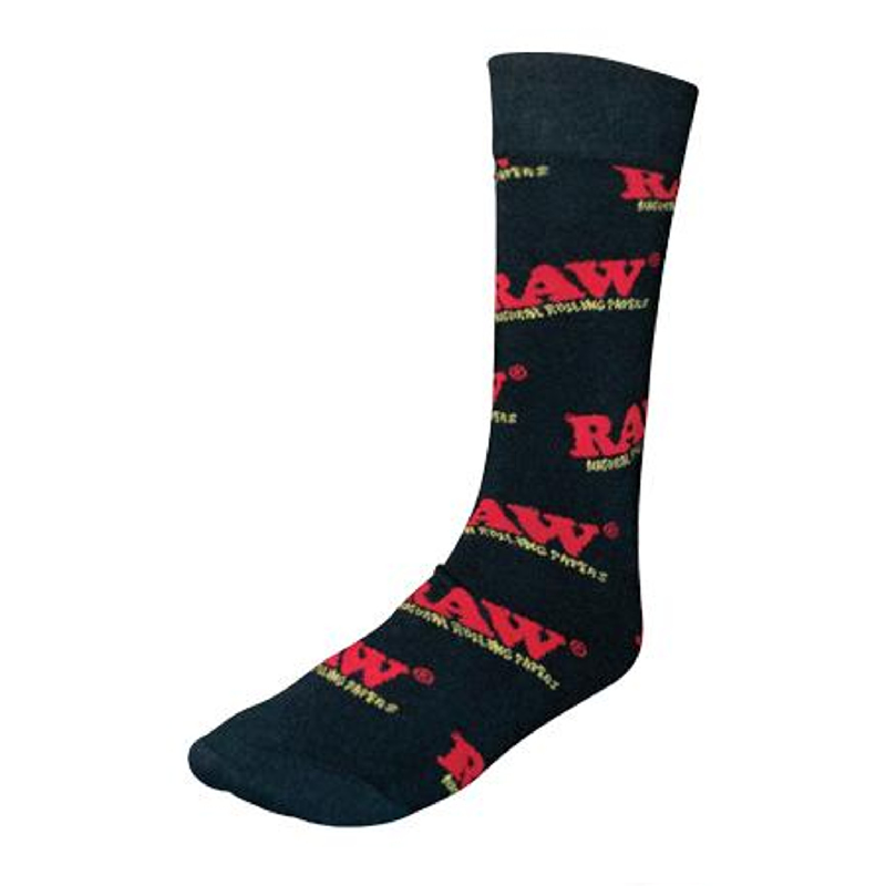 RAW SOCKS - BLACK/RED SIZE 10-13