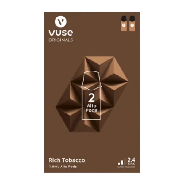VUSE ALTO PODS RICH TOBACCO 1.8ML BOX OF 5 - 2.4% 2 PACK