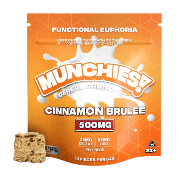 MUNCHIES CEREAL CRUNCHIES 500MG - CINNAMON BRULEE