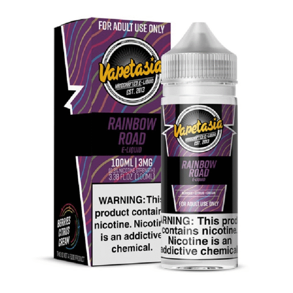 VAPETASIA 100ML 3MG - RAINBOW ROAD