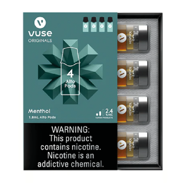 VUSE ALTO PODS MENTHOL 1.8ML BOX OF 5 - 2.4% 4 PACK