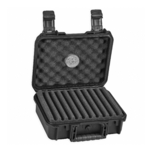 LOTUS HARD TRAVEL HUMIDOR HOLDS - 40 CIGARS