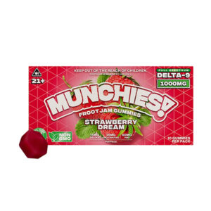 MUNCHIES FROOT JAM GUMMIES 1000MG BOX OF 10 - STRAWBERRY DREAM