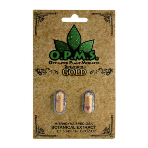 O.P.M.S. KRATOM CAPSULES PACKS OF 10 - GOLD 2CT