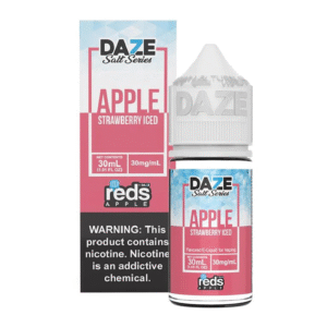 DAZE RED APPLE SALT NIC 30ML 30MG - STRAWBERRY ICED