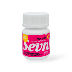 SEVN UP 7-HYDROXY PURE EXTRACT HIGH POTENCY TABLETS 35MG 10CT BOTTLE - PINK PEELS (STRAWBERRY BANANA)