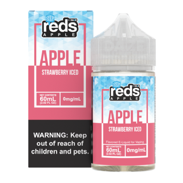 DAZE REDS APPLE 60ML 0MG - STRAWBERRY ICED