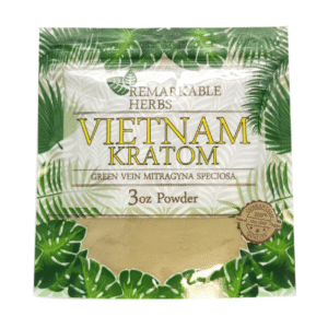 REMARKABLE HERBS KRATOM POWDER 3OZ - VIETNAM GREEN VEIN