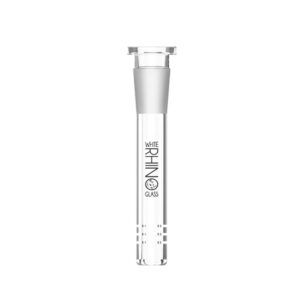 WHITE RHINO GLASS ON GLASS DOWNSTEM - 4''