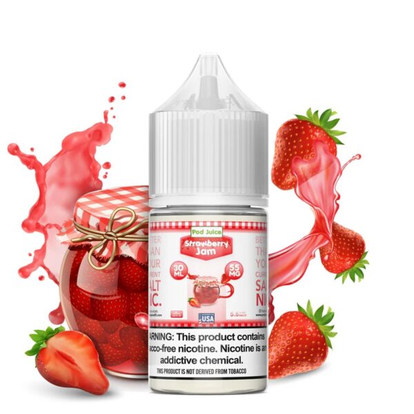 POD JUICE DESSERTS SALT NIC 30ML 55MG - STRAWBERRY JAM