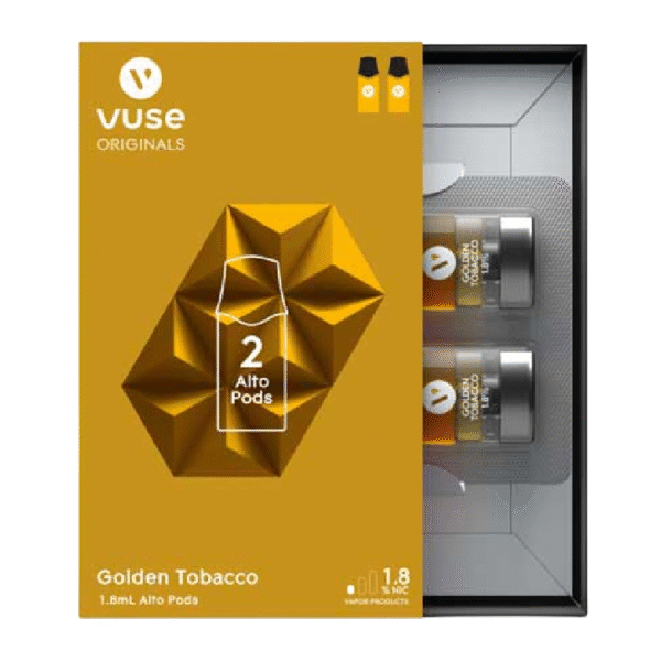 VUSE ALTO PODS GOLDEN TOBACCO 1.8ML BOX OF 5 - 1.8% 2 PACK