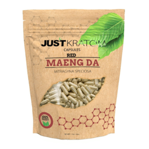 JUST KRATOM CAPSULES 1000CT - MAENG DA RED VEIN