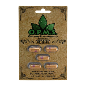 O.P.M.S. KRATOM CAPSULES PACKS OF 10 - GOLD 5CT
