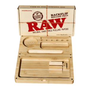 RAW BACKFLIP ROLLING TRAY - CLASSIC WOOD
